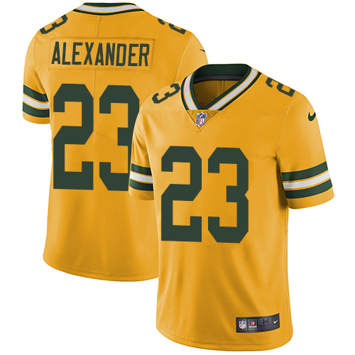 Nike Packers #23 Jaire Alexander Yellow Men's Stitched NFL Limited Rush Jersey - Click Image to Close
